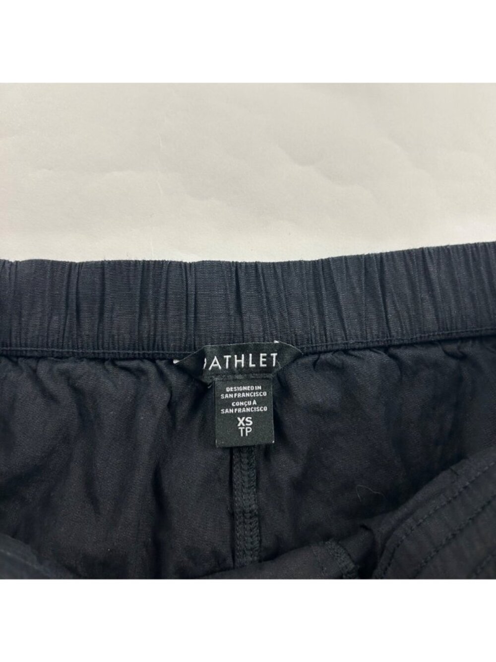 Athleta Black Linen Blend Paradise Relaxed Straight Leg Cargo Pant XS - Picture 5 of 8